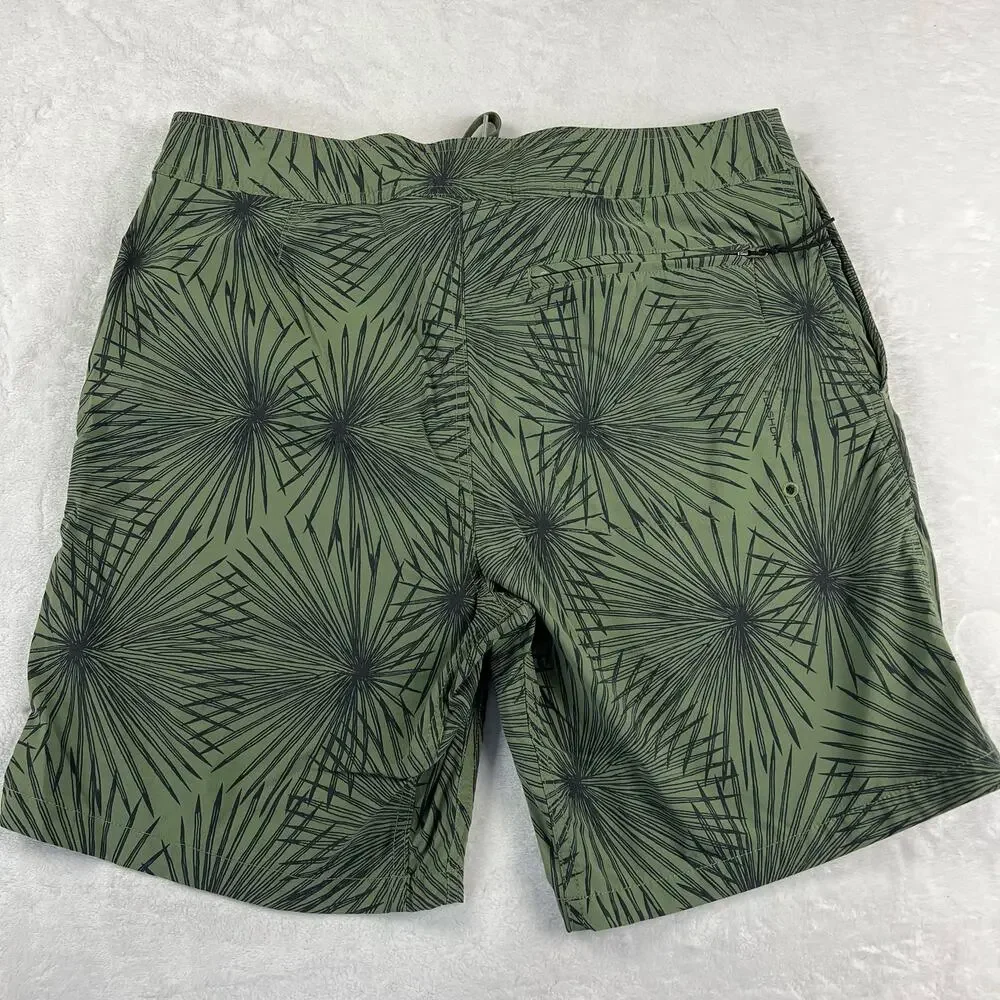 The North Face Men's Temescal Board Shorts Green Swimsuit swim Trunks Sz 32